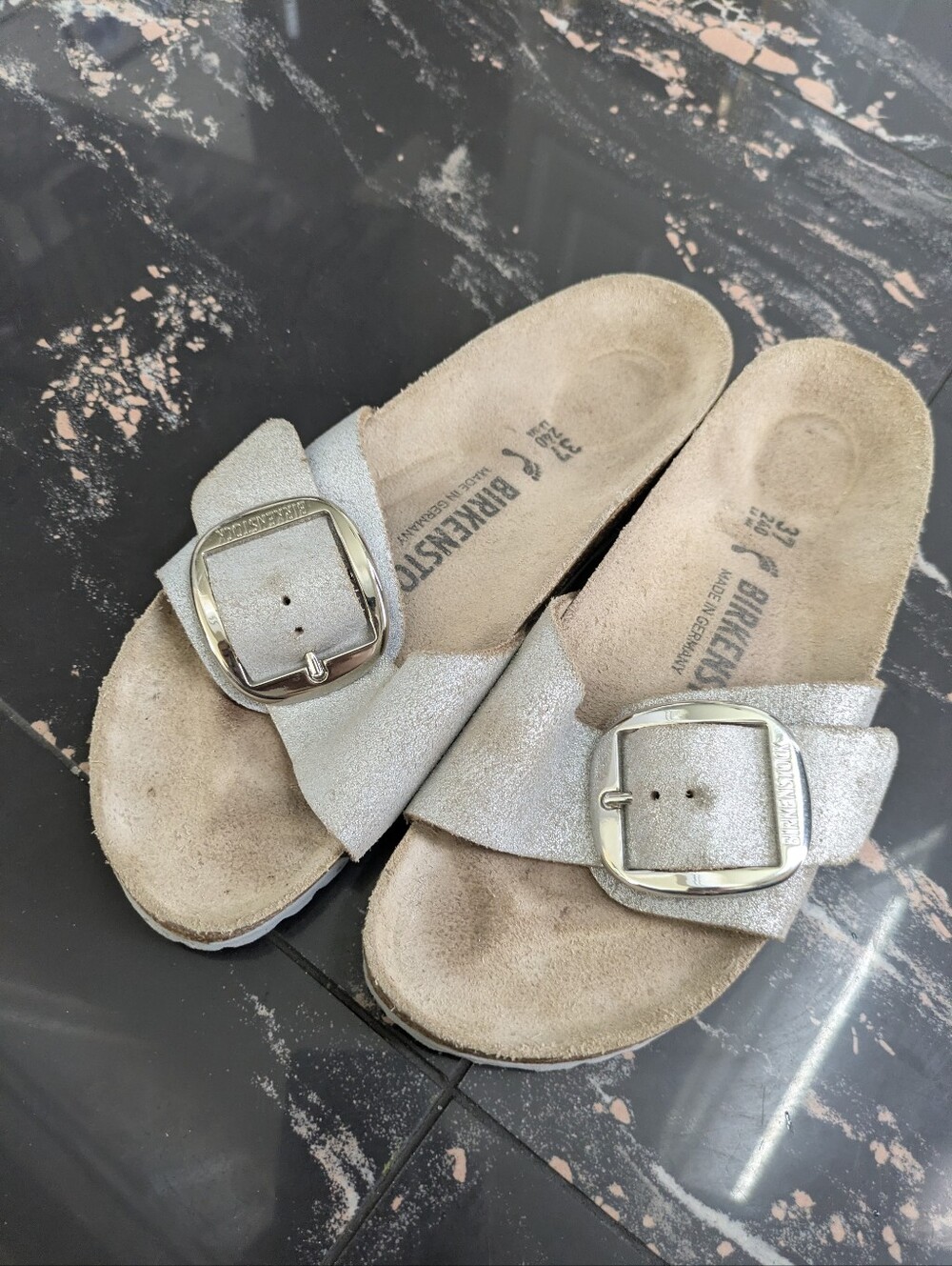 Birkenstock Madrid Big Buckle Slides Size 37